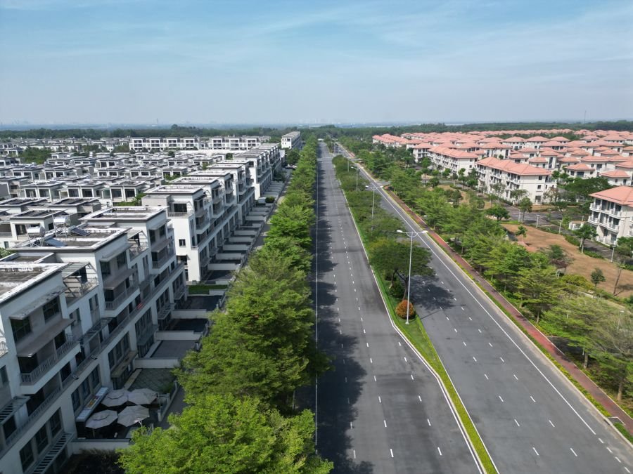 Aerial view of an Abuja neighbourhood under development
