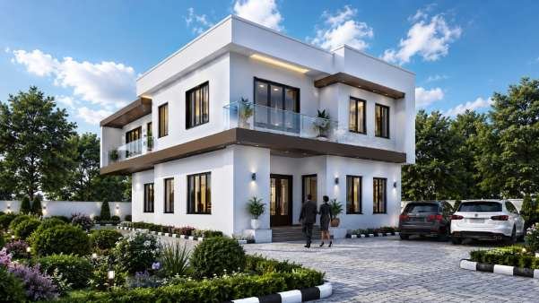 4-Bedroom Fully Detached Duplex with BQ (450 sqm) render
