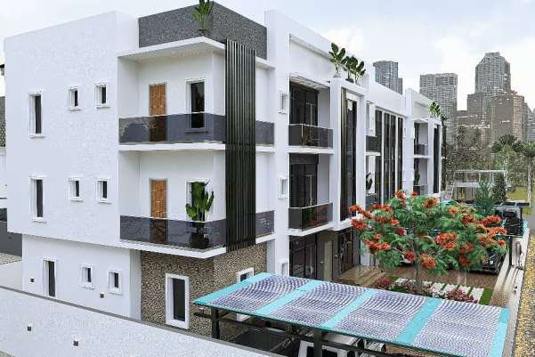 Block of Flats (1,000 sqm) render