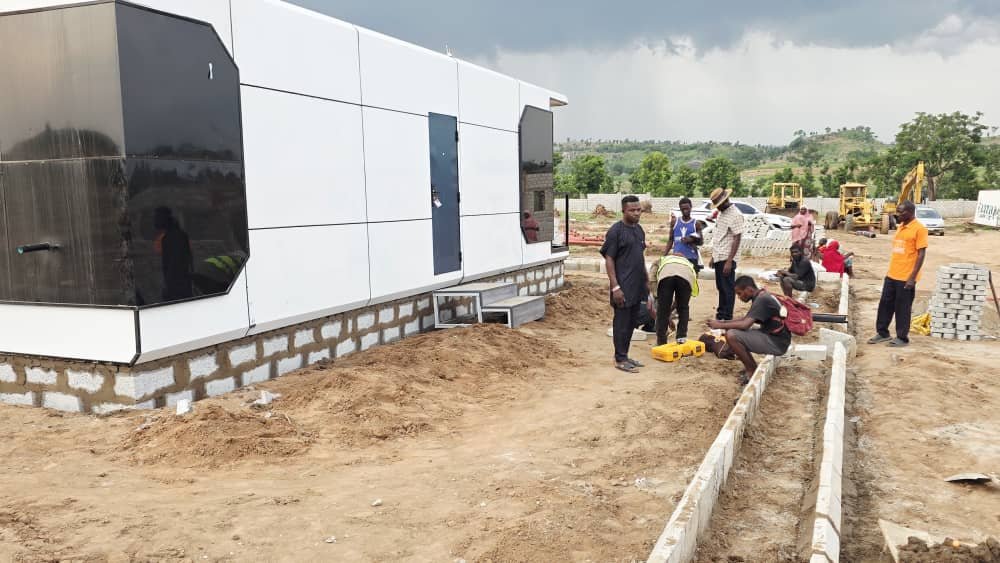 Pentagon Homes team working on site at Solar City, Apo Abuja