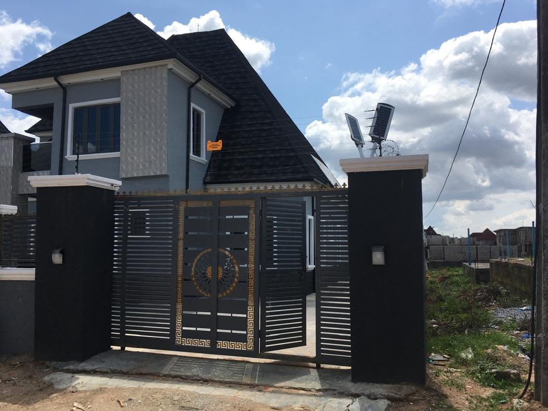Security gate of a Pentagon Homes property in Abuja